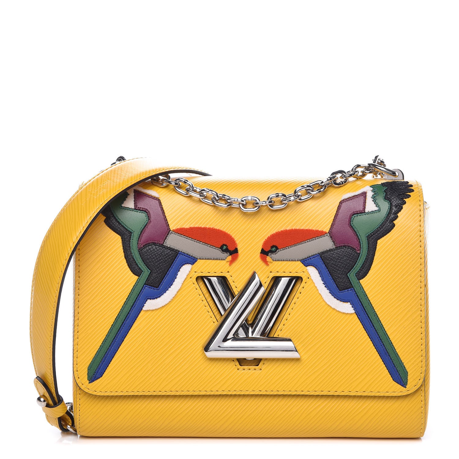 Louis Vuitton Epi Early Bird Twist Shoulder Bag MM Jonquille 1 of 12