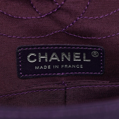 Chanel Jersey Coco's Croc 2.55 Reissue 226 Flap Purple 6 of 12