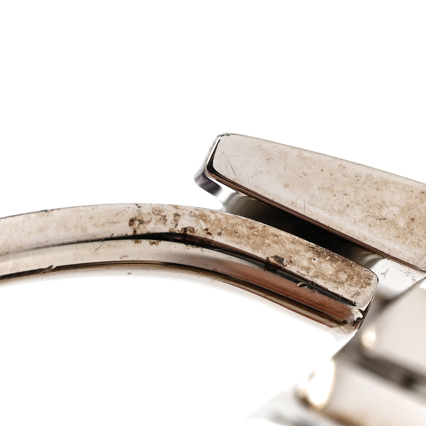 Enamel Extra Wide Clic Clac H Bracelet GM Pourpre
