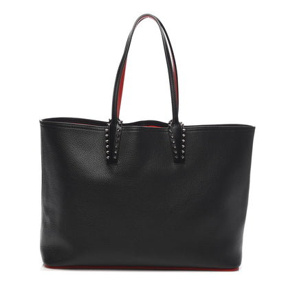 Christian Louboutin Calfskin Spikes East West Cabata Tote Black 3 of 11