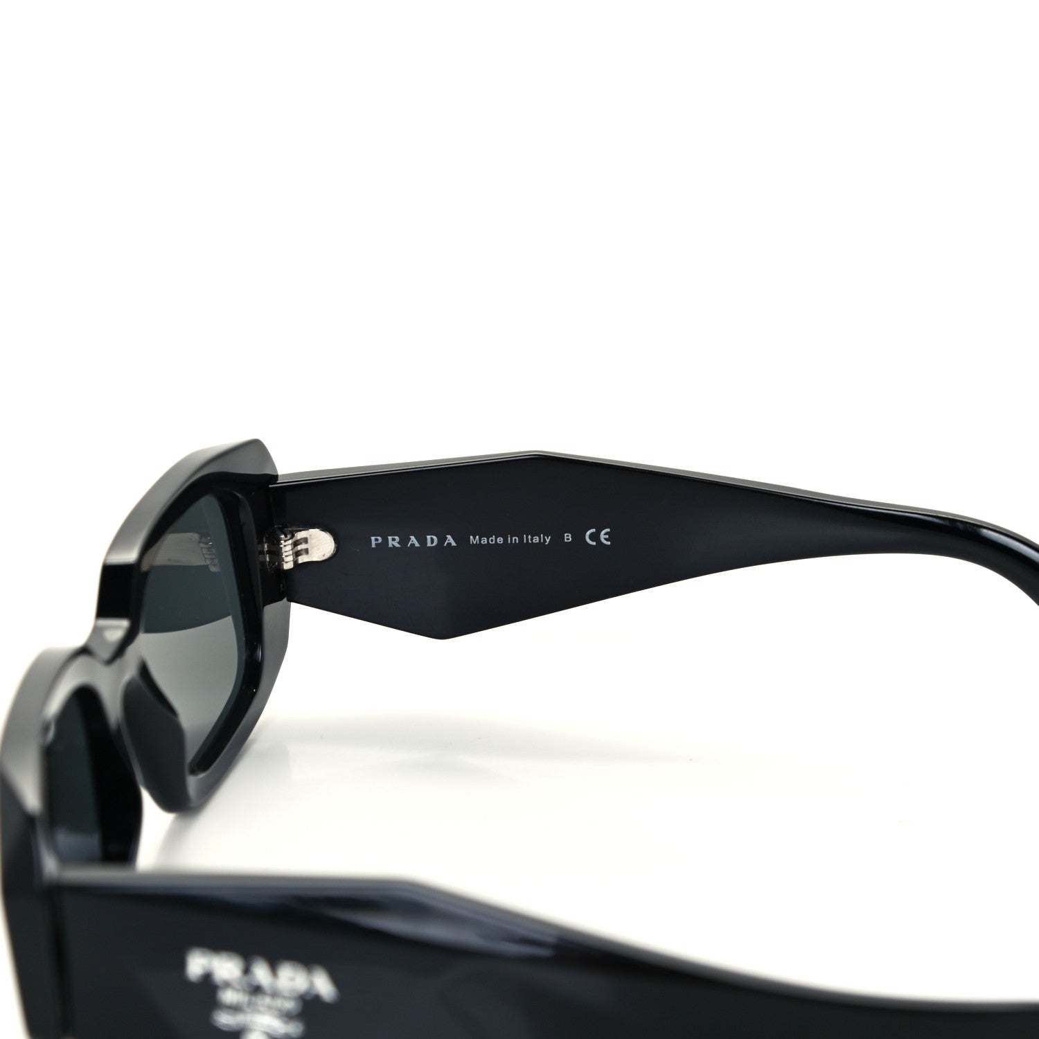 Prada Acetate Symbole Sunglasses SPR 17W Black 7 of 8