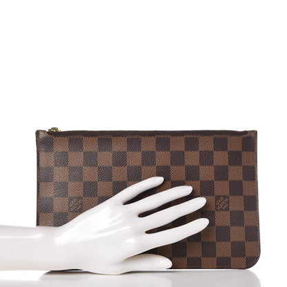 Louis Vuitton Damier Ebene Neverfull MM GM Pochette 2 of 9