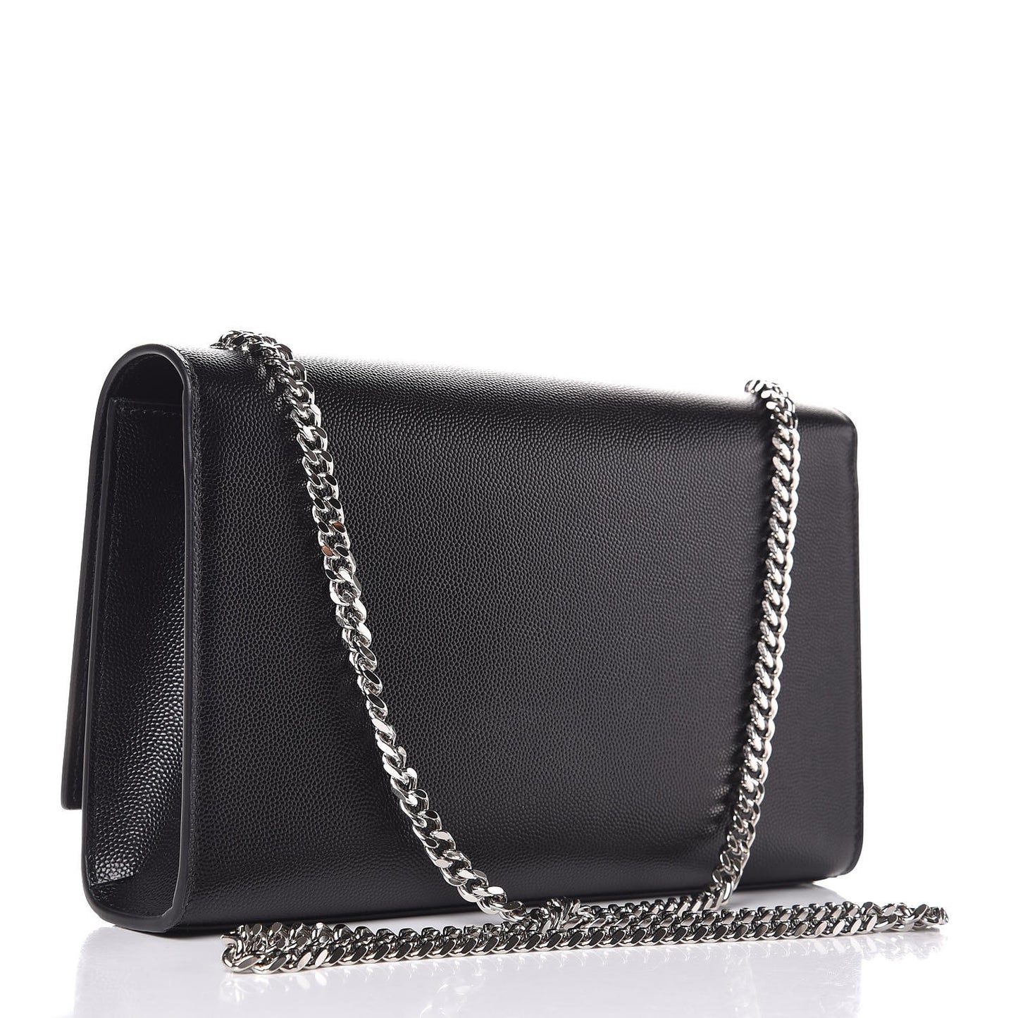 Grain De Poudre Medium Classic Monogram Kate Satchel Black