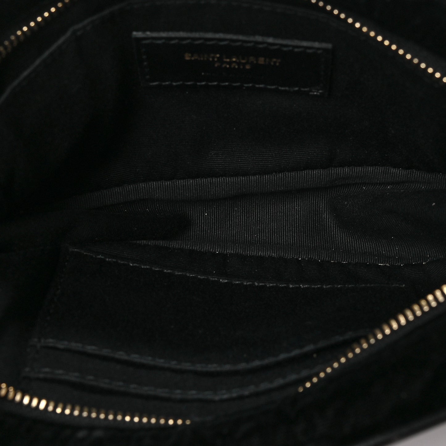 Velour Matelasse Monogram Lou Belt Bag Black