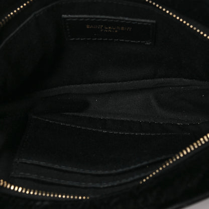 Saint Laurent Velour Matelasse Monogram Lou Belt Bag Black 5 of 8
