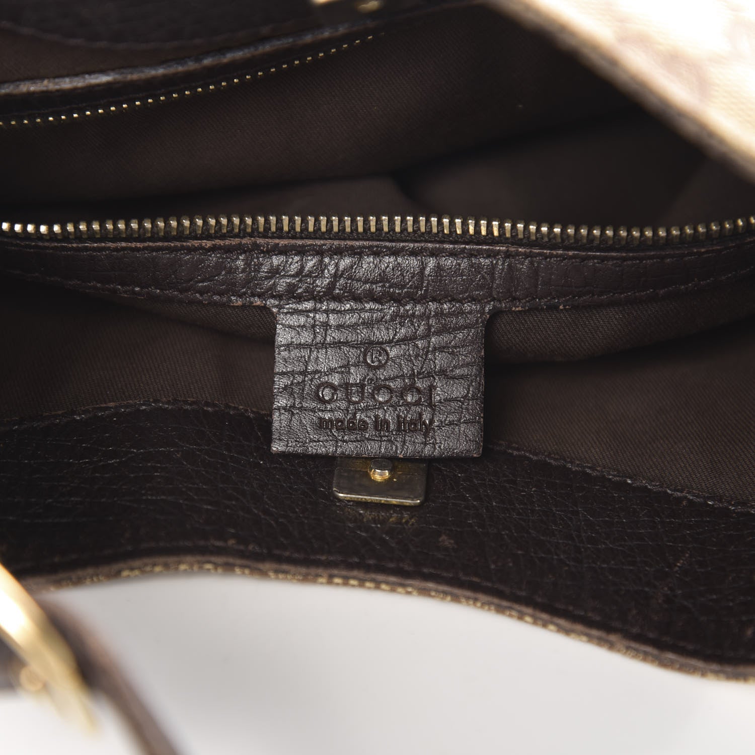 Gucci Monogram Hasler Hobo Dark Brown 6 of 13