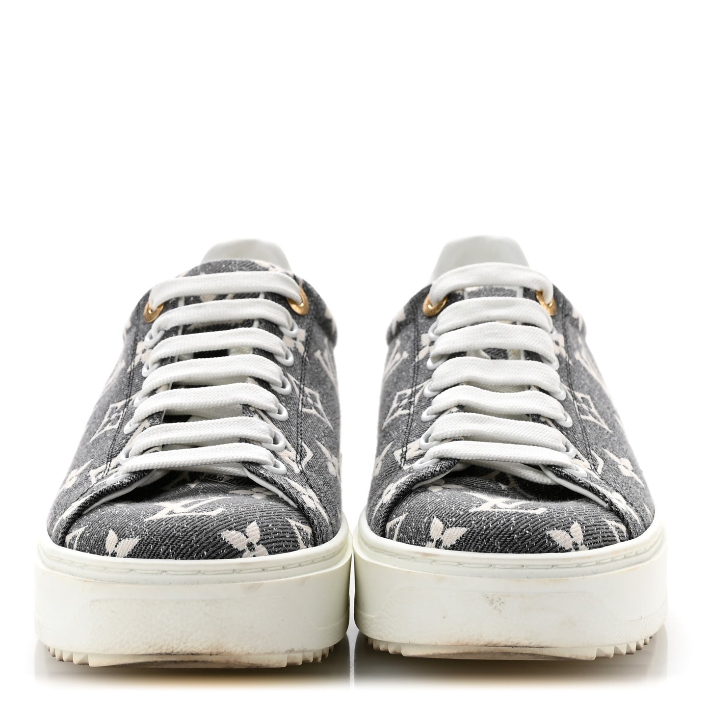 Denim Monogram Time Out Sneakers 38
