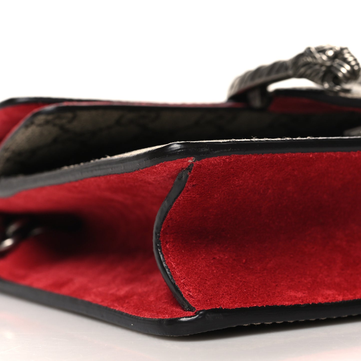 GG Supreme Monogram Mini Dionysus Shoulder Bag Hibiscus Red