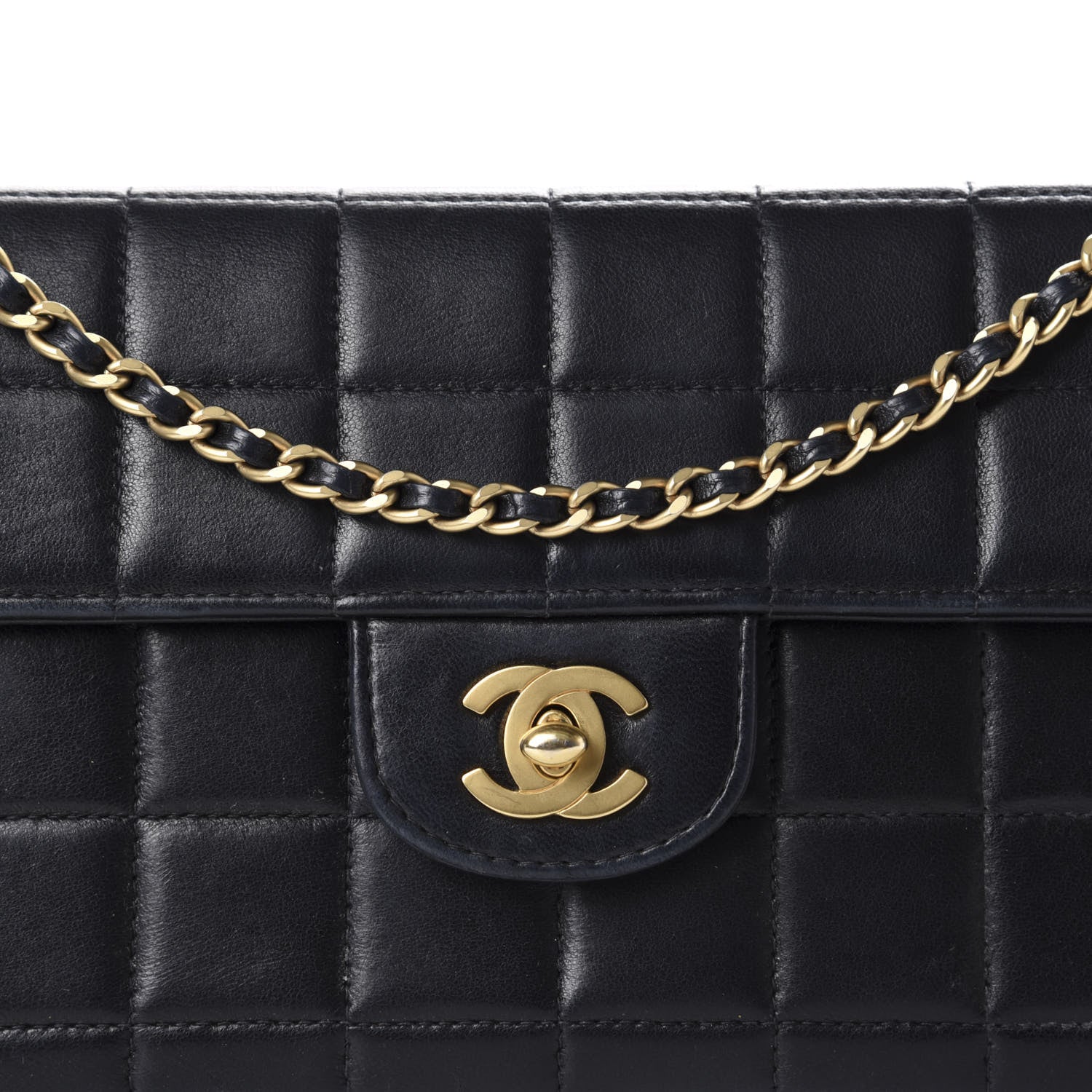 Chanel Lambskin East West Chocolate Bar Flap Black 12 of 12