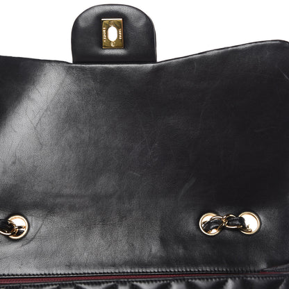 Chanel Lambskin Quilted Jumbo Single Flap Black 8 of 15