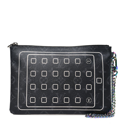 Louis Vuitton Monogram Eclipse Fragment Design iPad Pouch 1 of 7