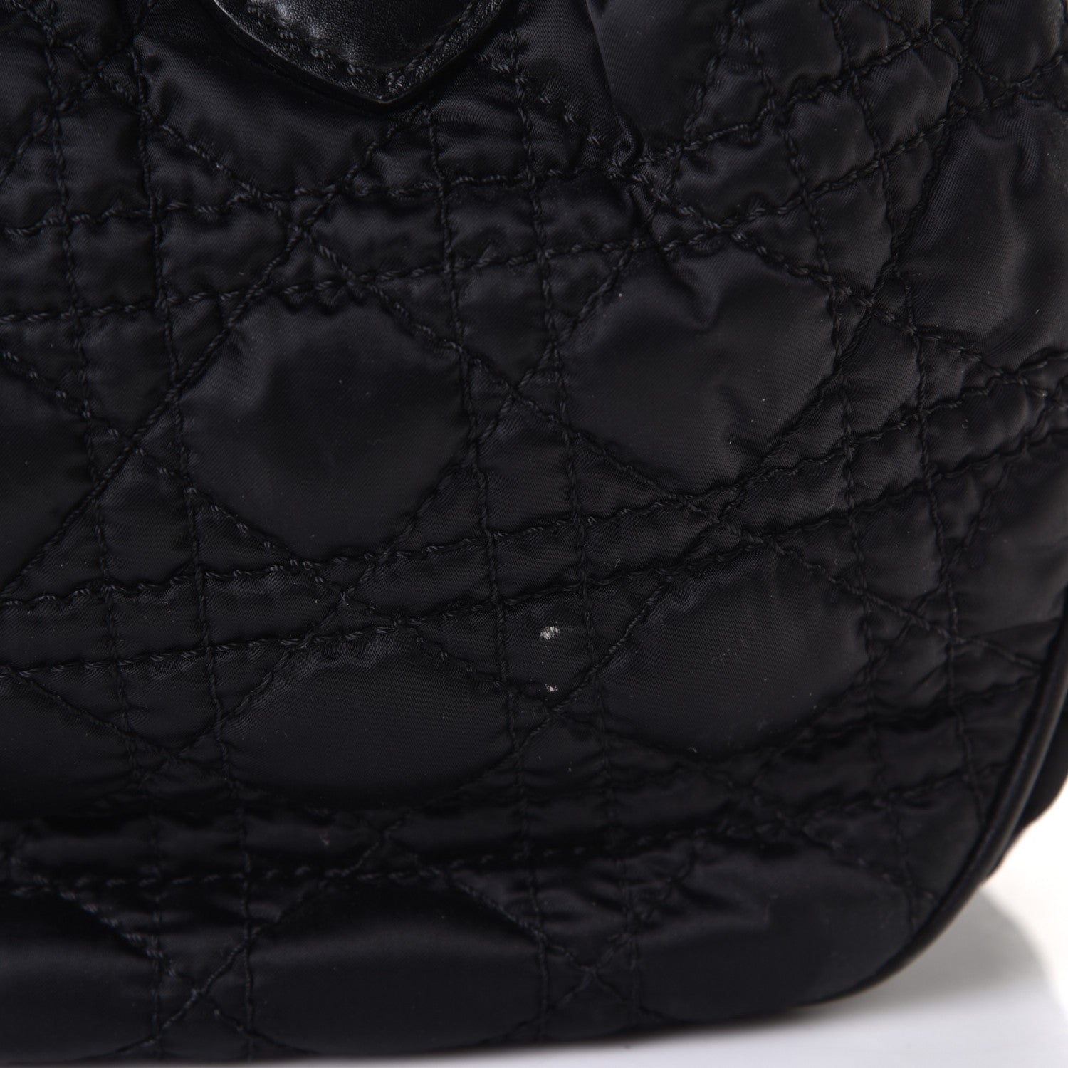 Christian Dior Nylon Cannage Shopper Tote Black 10 of 10