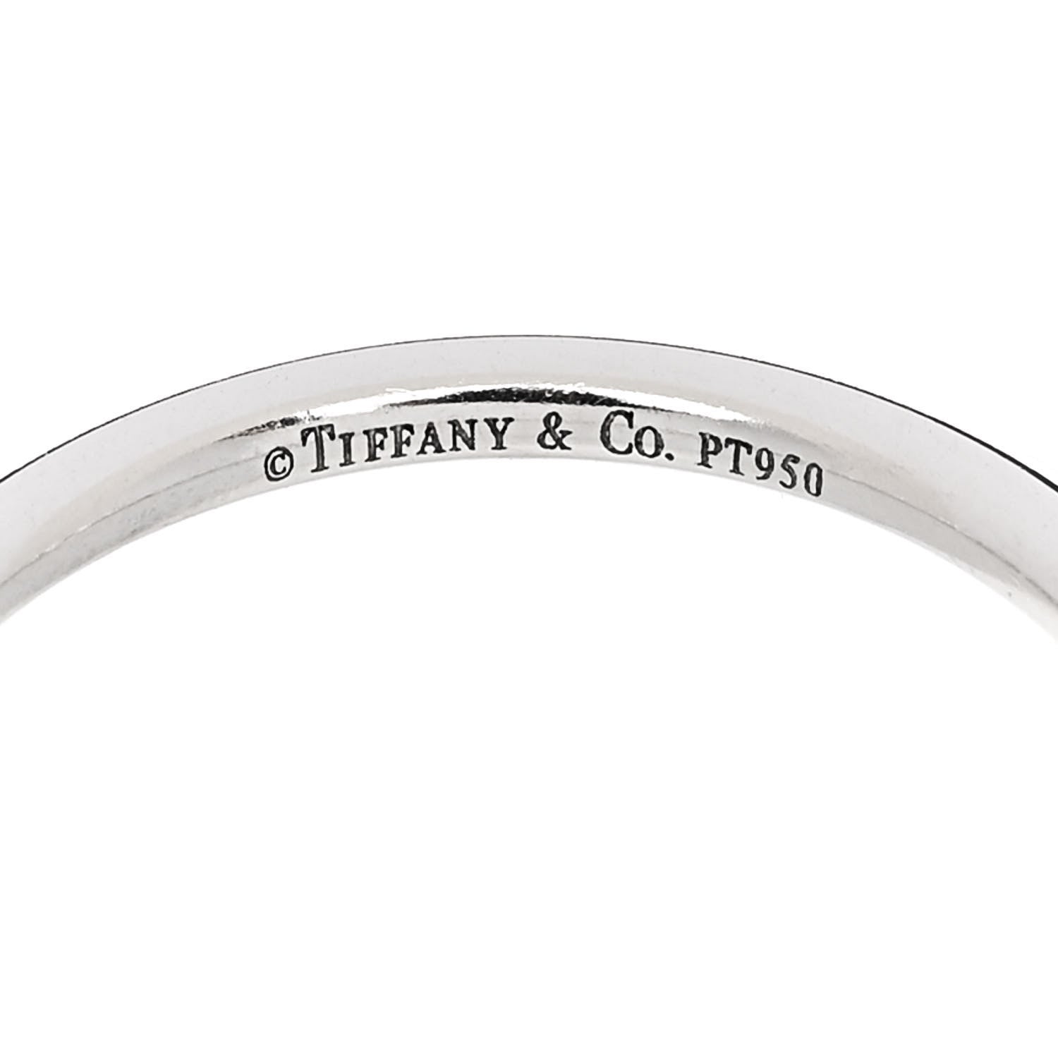 Tiffany Platinum 1.7mm Wedding Band Ring  50 5.5 4 of 4
