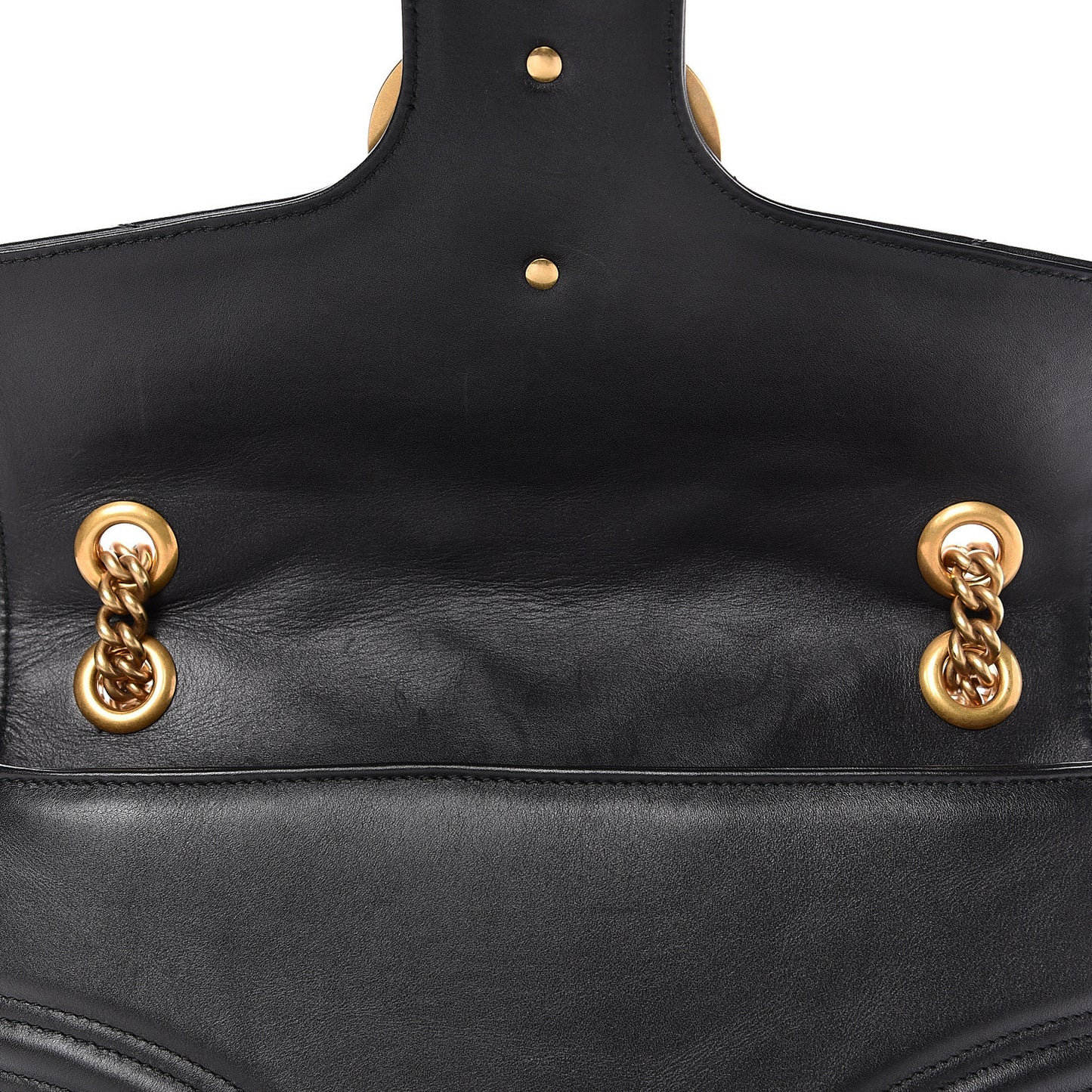Calfskin Matelasse Medium GG Marmont Shoulder Bag Black