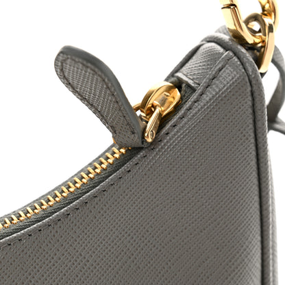 Prada Saffiano Lux Re-Edition 2005 Shoulder Bag Slate 10 of 11