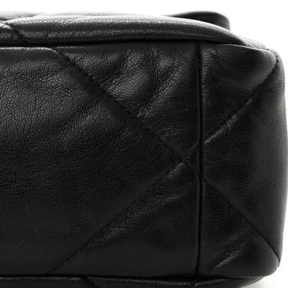Chanel Shiny Goatskin Quilted Large Chanel 19 Flap Black 15 of 16