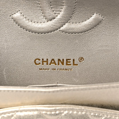 Chanel Metallic Lambskin Quilted Medium Double Flap Gold 6 of 14