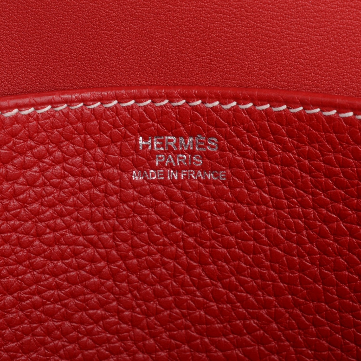 Hermes Taurillon Clemence Halzan 31 Rouge Casaque 6 of 7