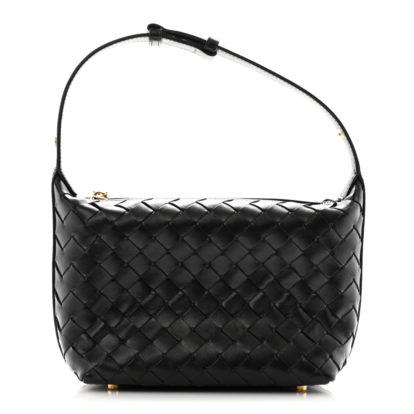 Calfskin Nappa Intrecciato Mini Wallace Black