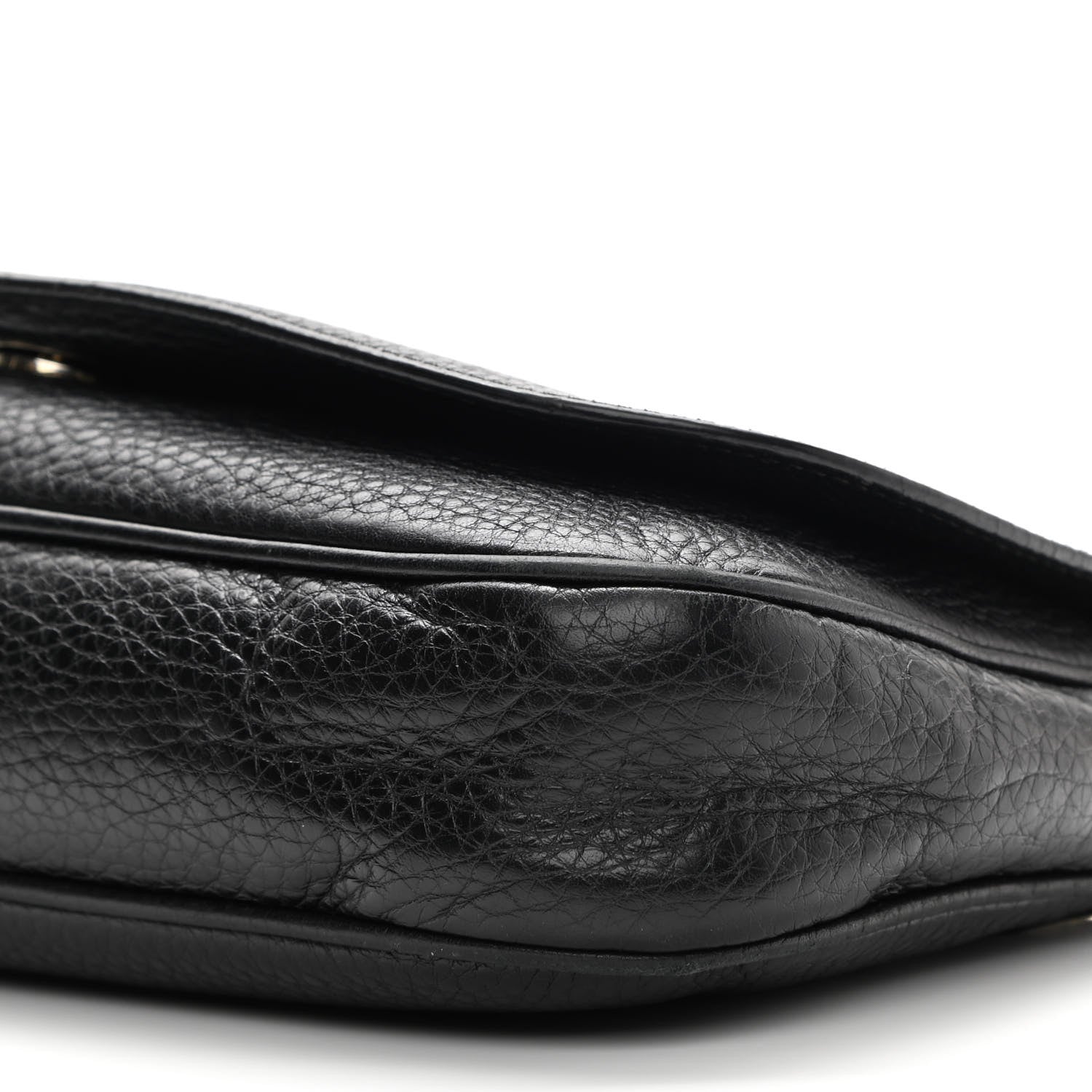 Gucci Pebbled Calfskin Medium Soho Flap Crossbody Black 10 of 16