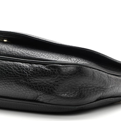 Gucci Pebbled Calfskin Medium Soho Flap Crossbody Black 10 of 16