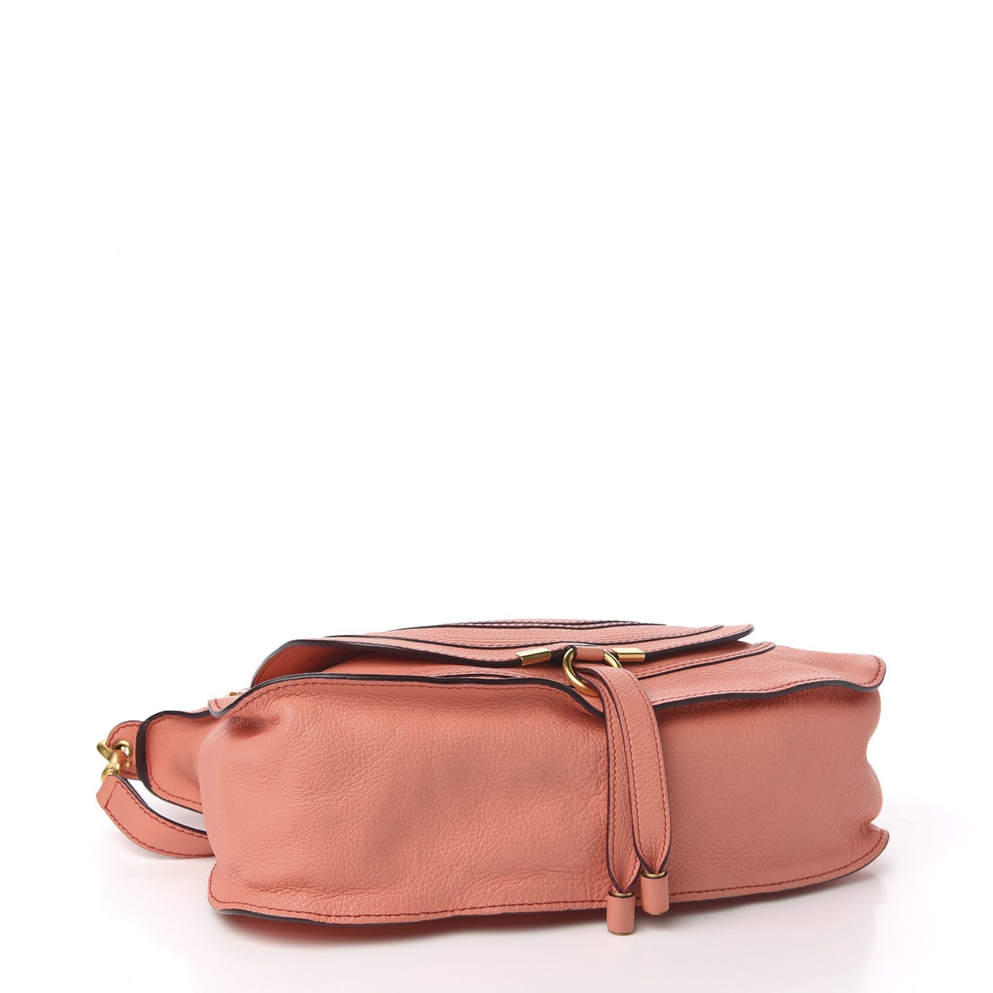 Calfskin Medium Marcie Satchel Coral Pop