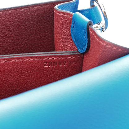 Hermes Evercolor Verso Mini Sac Roulis Bleu Frida Rouge H 7 of 9