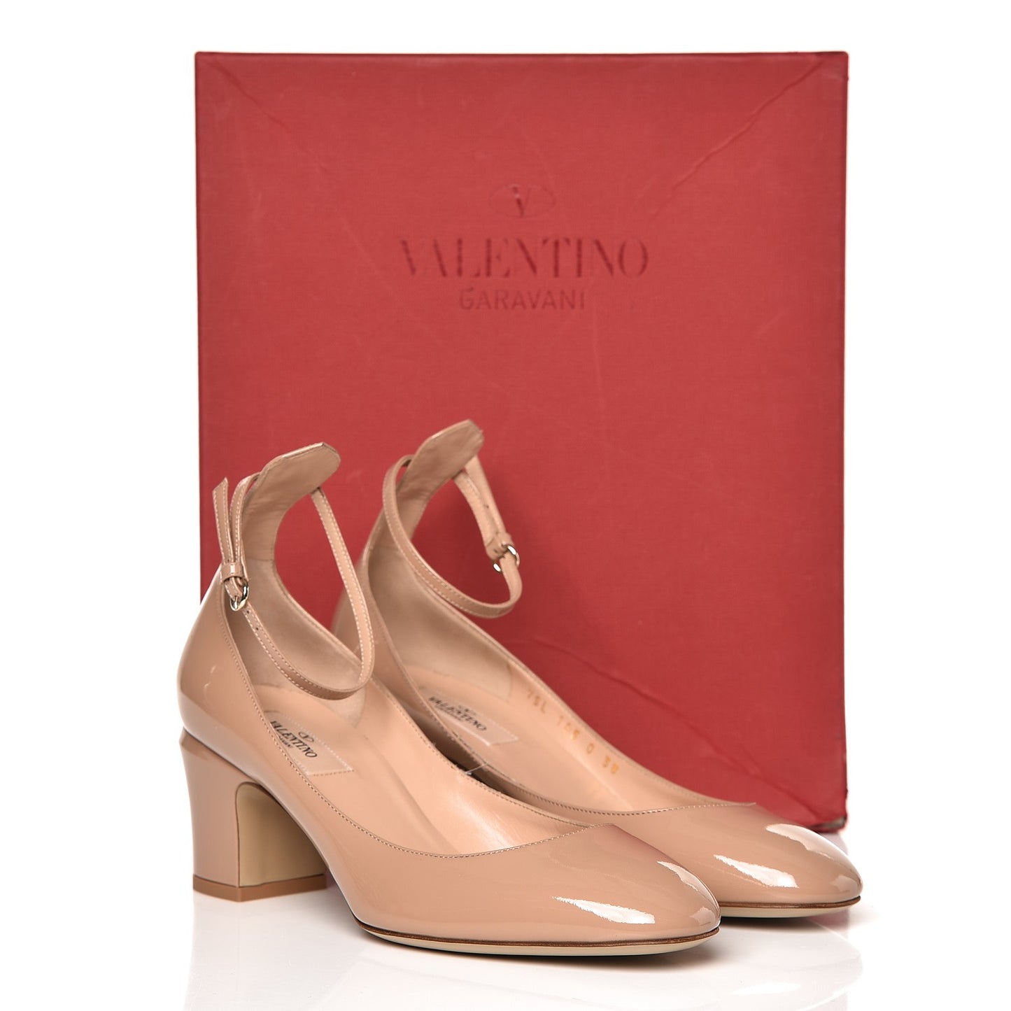 Patent Tan-Go Mary Jane 60mm Pumps 38 Rose Cannelle