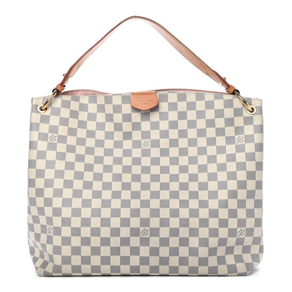 Louis Vuitton Damier Azur Graceful MM Rose Ballerine 1 of 10