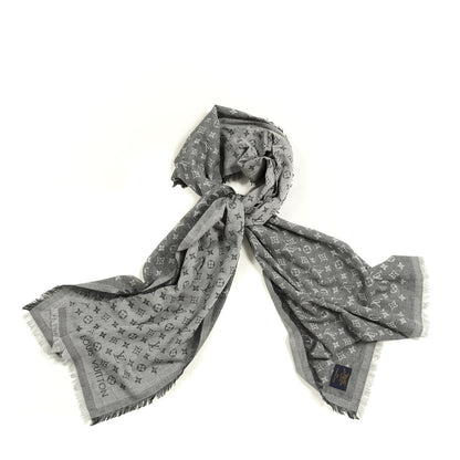 Louis Vuitton Cotton Monogram Essential Stole Gris 1 of 3