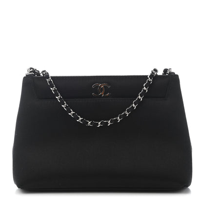 Chanel Satin Evening Bag Black 1 of 9