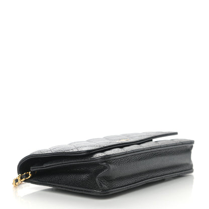 Chanel Caviar Quilted Wallet On Chain WOC Black 4 of 12
