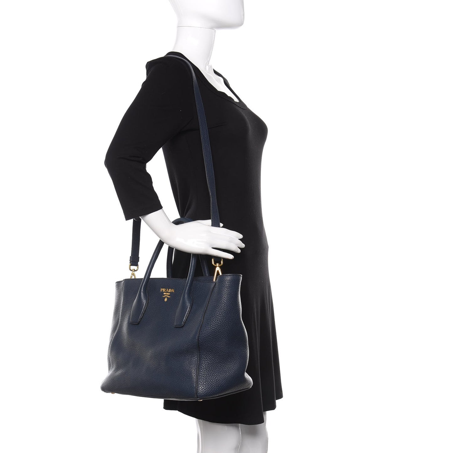 Vitello Daino Tote Bluette