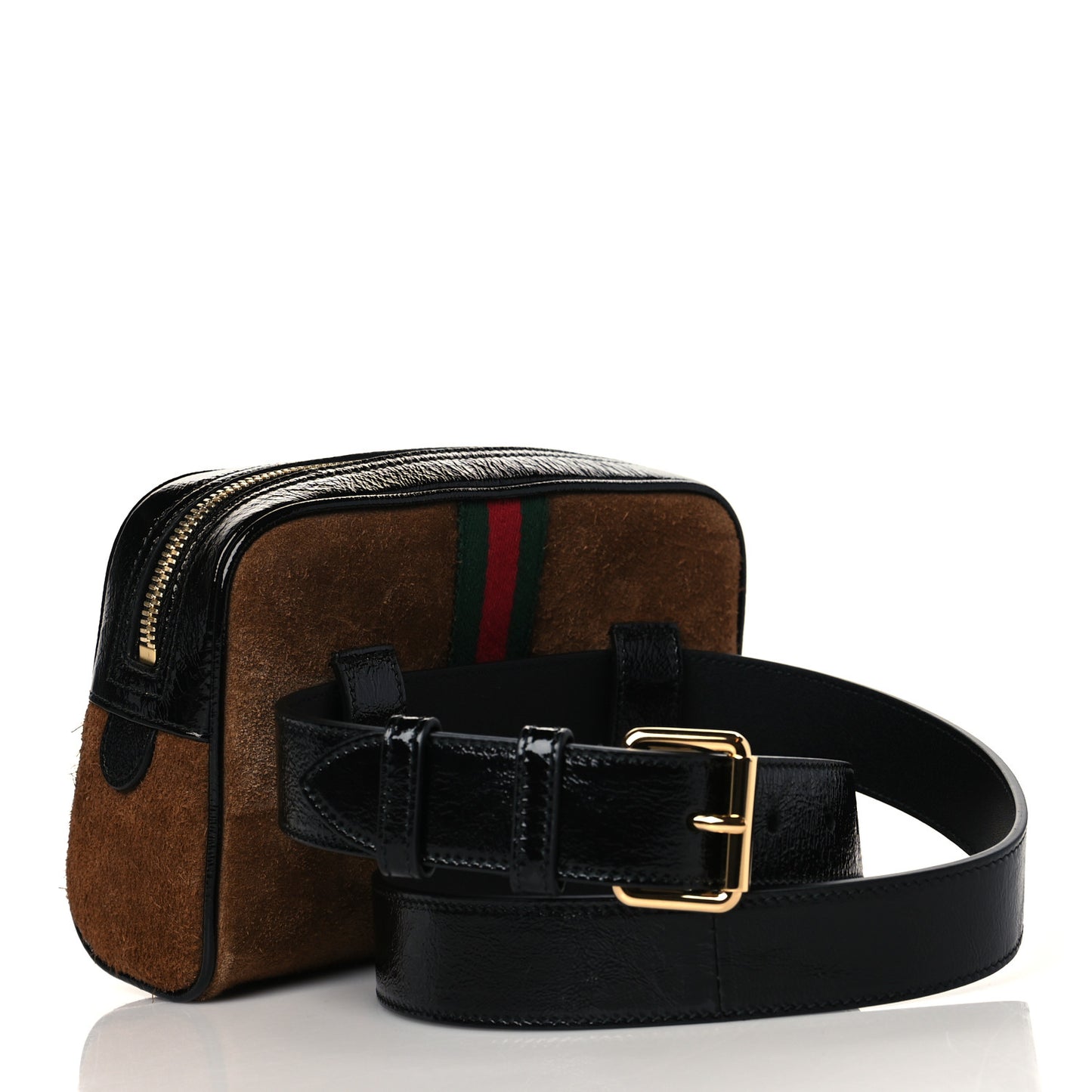 Suede Small Ophidia Belt Bag 85 34 Brown