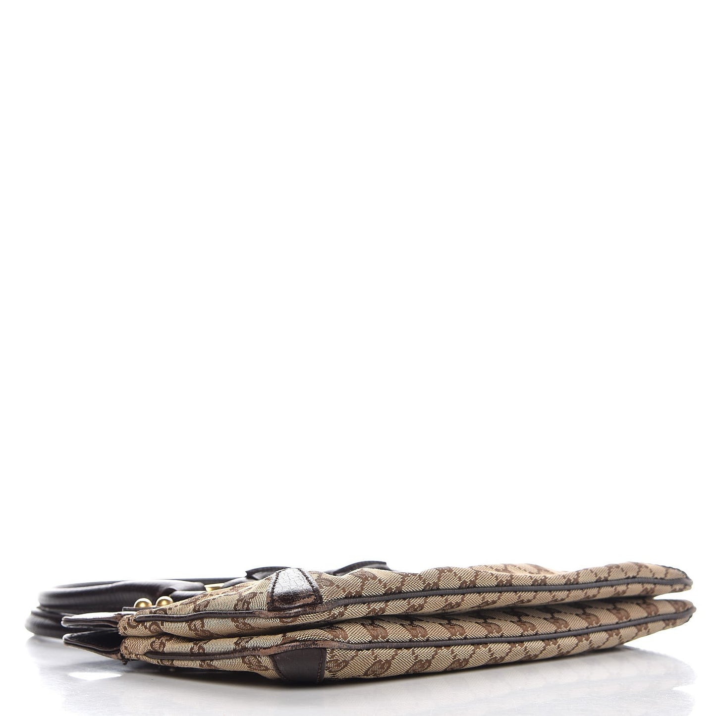 Monogram Horsebit Chain Shoulder Bag Brown