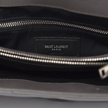 Saint Laurent Calfskin Y Quilted Monogram Medium Loulou Chain Satchel Asphalt 7 of 16