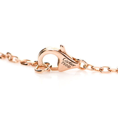 Cartier 18K Pink Gold Pink Sapphire Trinity Pendant Necklace 3 of 4