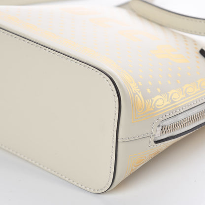Gucci X SEGA Calfskin GUCCY Stars Mini Dome Shoulder Bag Mystic White Gold 9 of 9