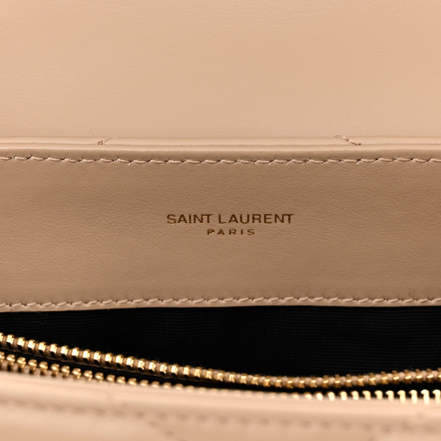 Saint Laurent Calfskin Y Quilted Monogram Small Loulou Chain Satchel Dark Beige 5 of 10