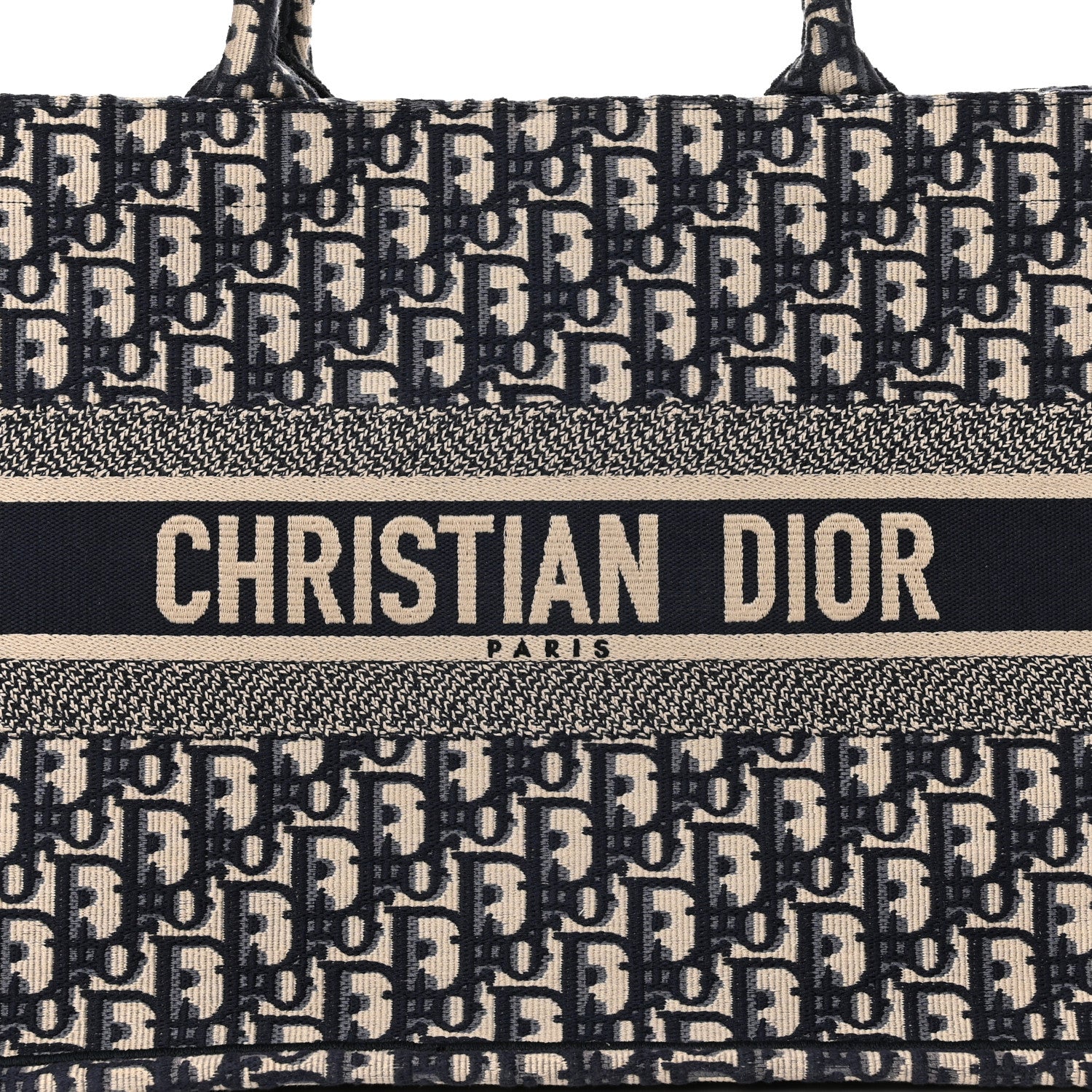 Christian Dior Oblique Medium Book Tote Blue Multicolor 8 of 11