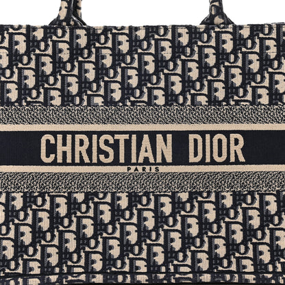 Christian Dior Oblique Medium Book Tote Blue Multicolor 8 of 11