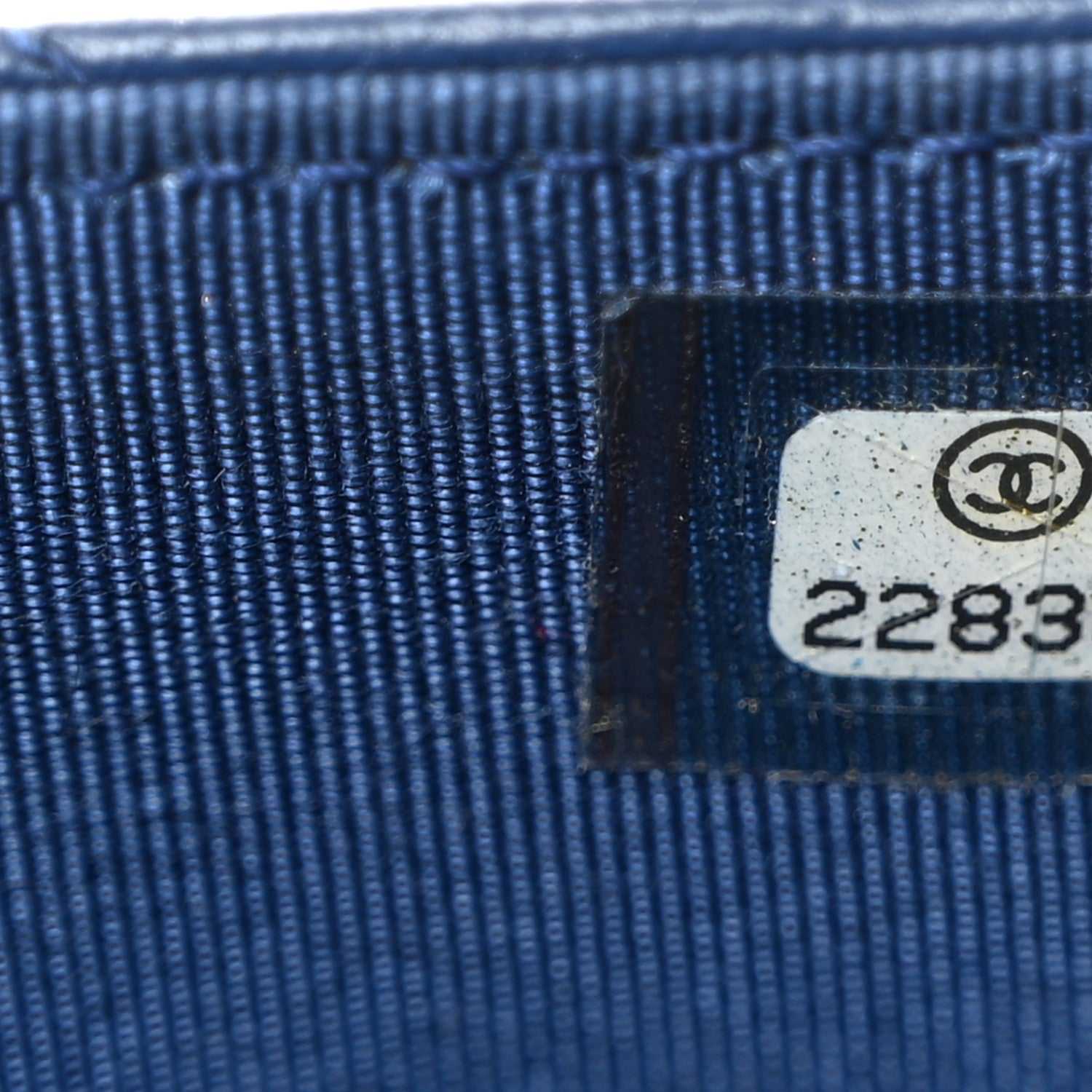 Chanel Lambskin Quilted Elegant CC Wallet On Chain WOC Blue Black 8 of 11