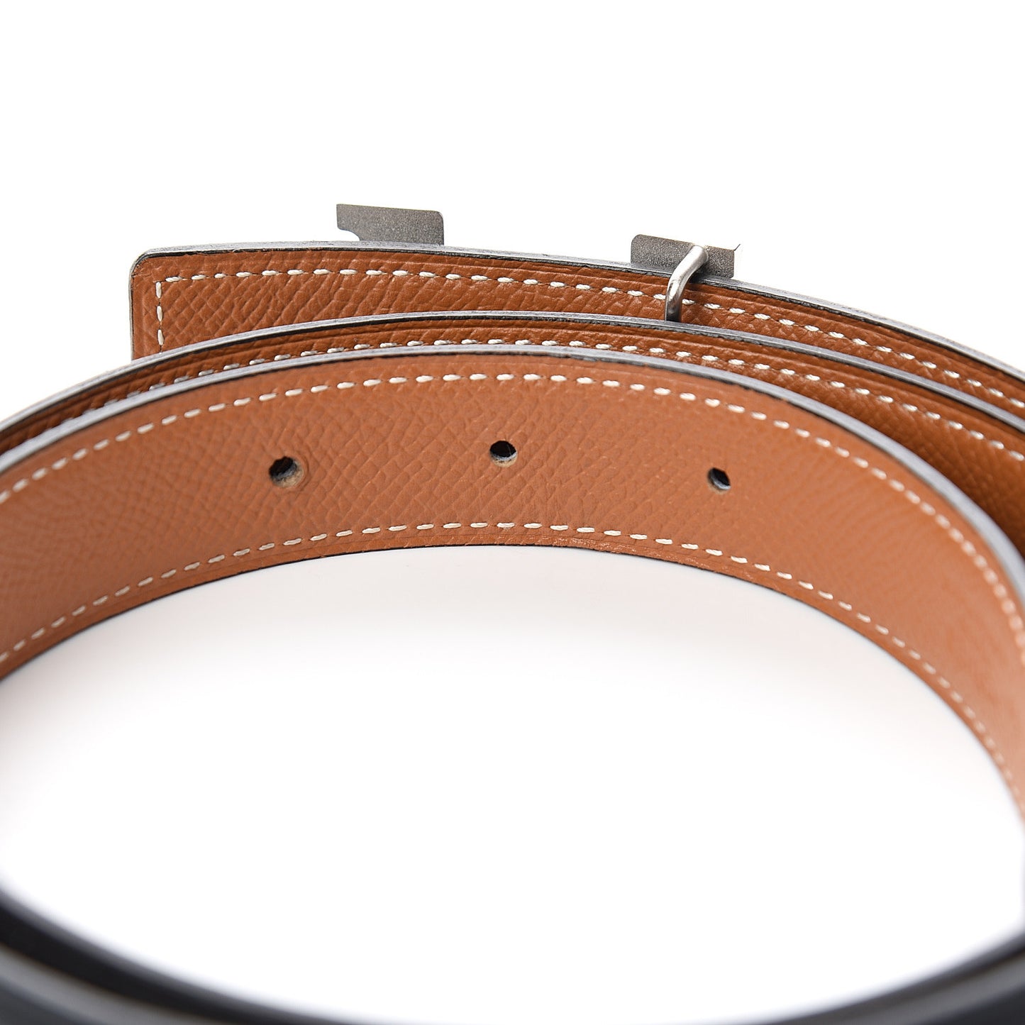 Swift Epsom 24mm Constance H Belt 85 Black Gold