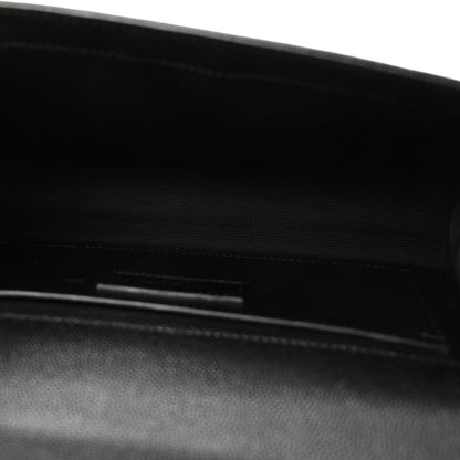 Saint Laurent Grain De Poudre Medium Classic Monogram Monochrome Kate Satchel Black 5 of 9