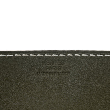 Hermes Taurillon Clemence Swift Mini Mises et Relances Change Tray Vert Veronese Fauve 6 of 6