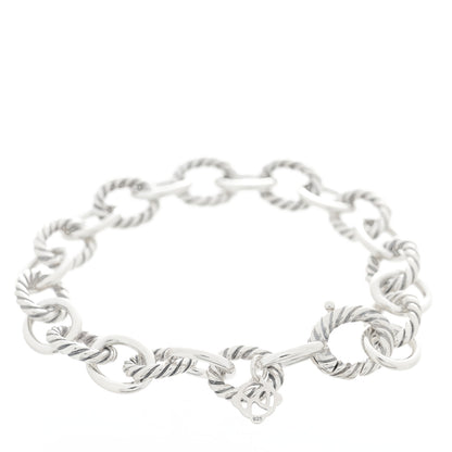David Yurman Sterling Silver 10mm Medium Oval Link Bracelet 2 of 3