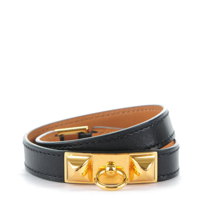 Hermes Box Rivale Double Tour Bracelet M Black 1 of 6