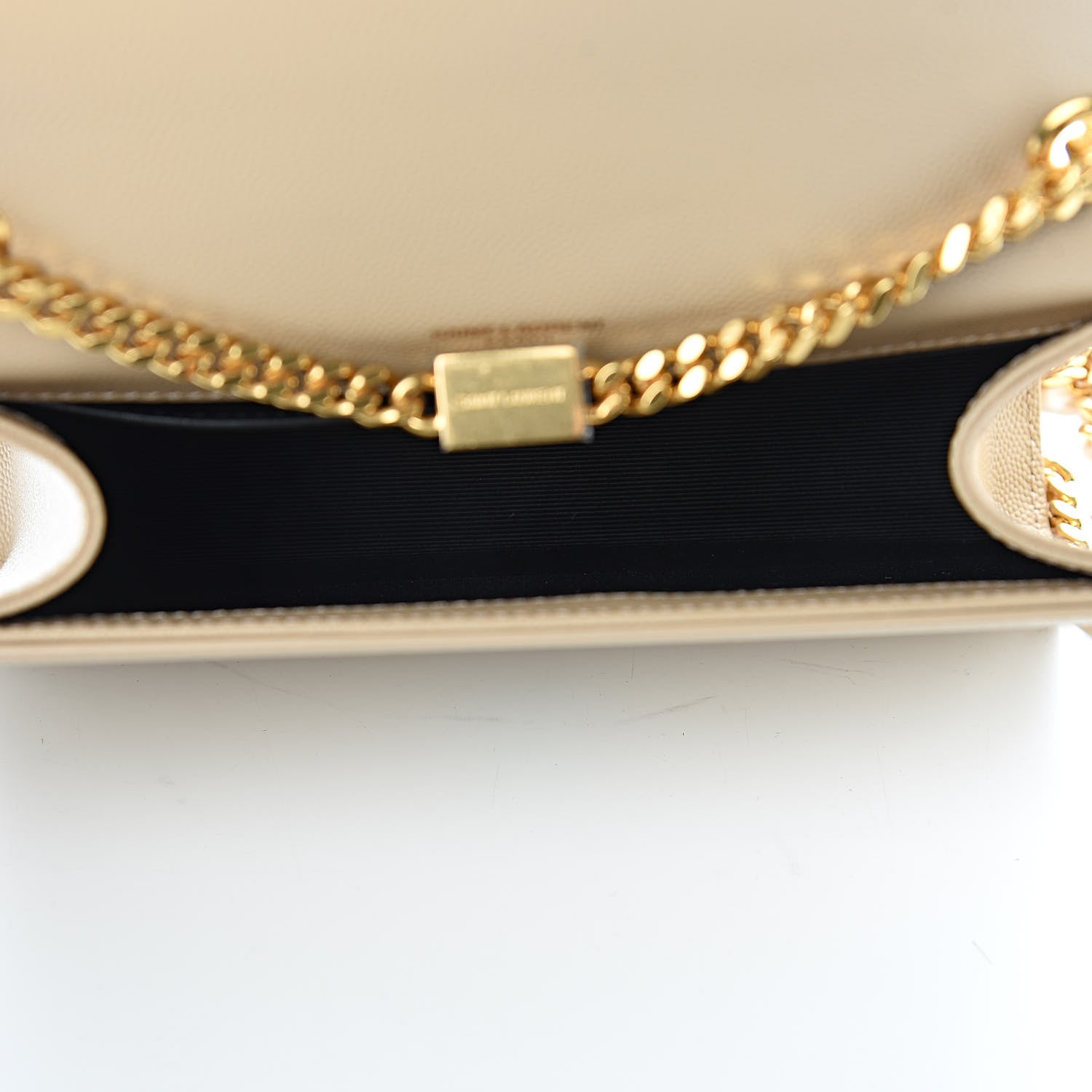Saint Laurent Grain De Poudre Small Monogram Kate Satchel Nude Powder 5 of 9