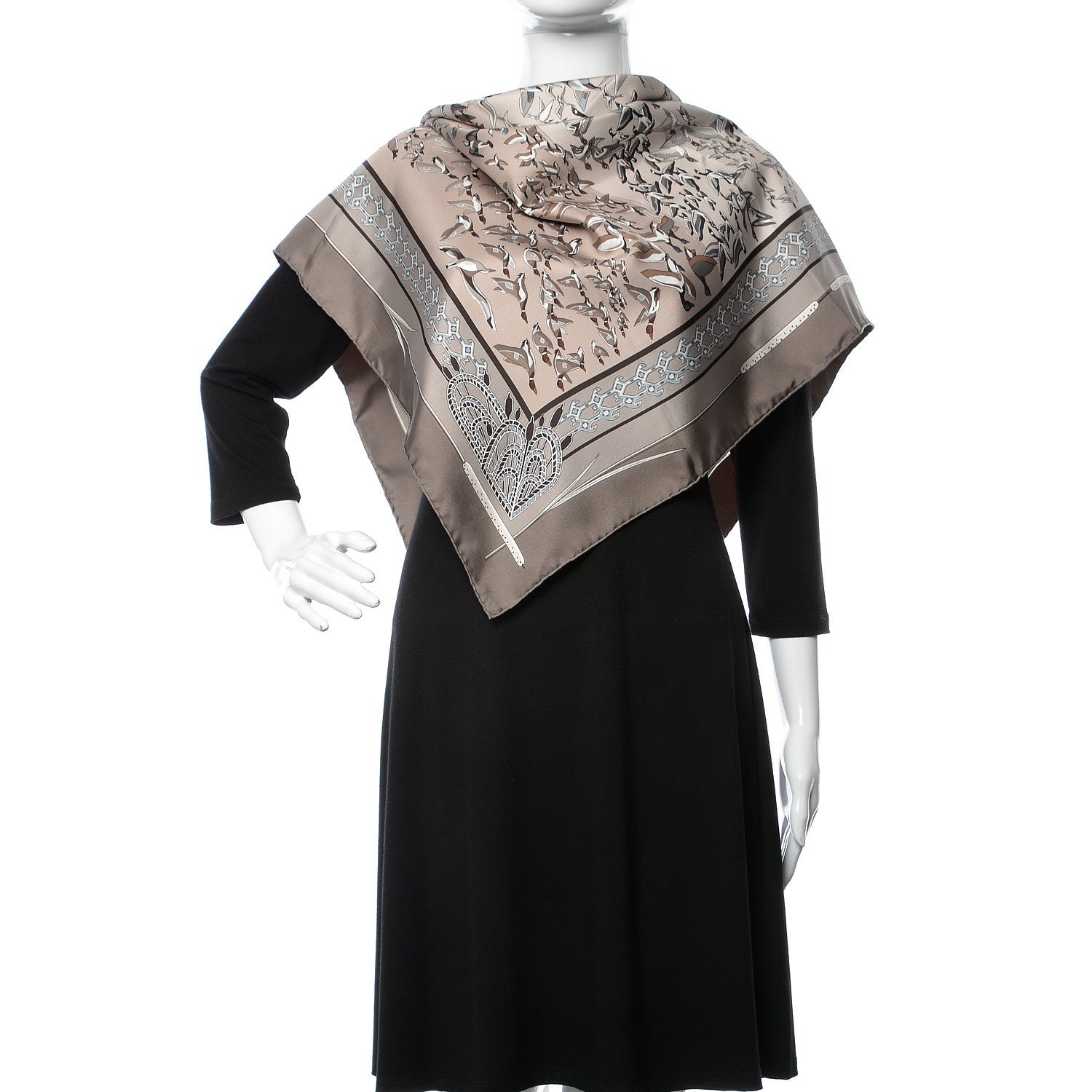 Hermes Silk Libres Comme L'Air Scarf 90 2 of 5