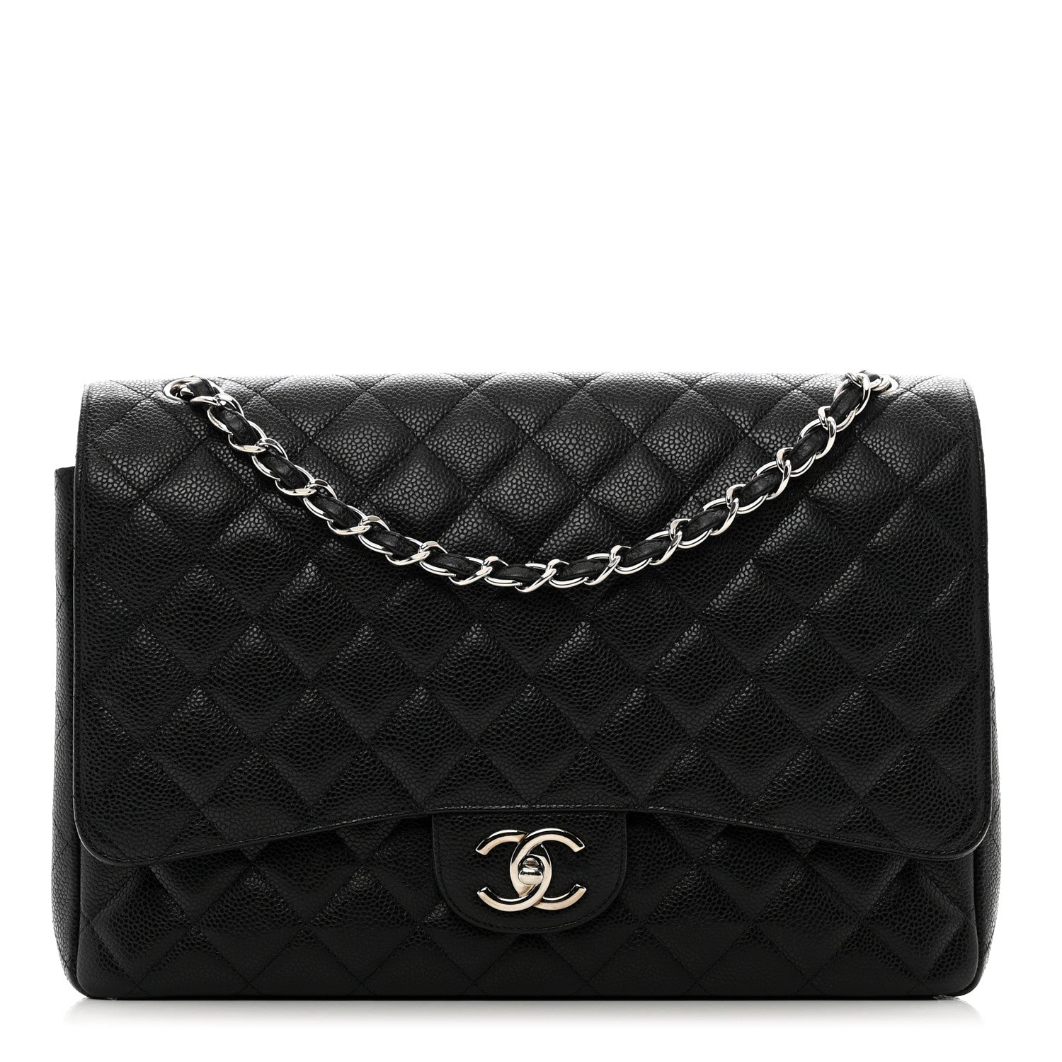 Chanel Caviar Quilted Maxi Double Flap Black 1 of 9